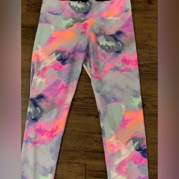Victoria’s Secret Pink Bling Watercolor Outfit set L - Picture 10 of 11
